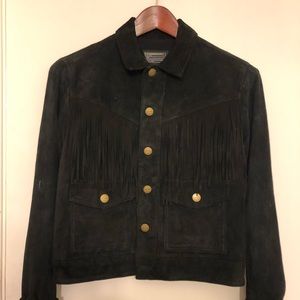 Current/Elliot Suede Western Jacket, 0/XS